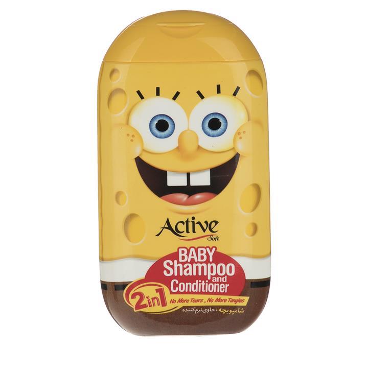 شامپو بچه اکتیو مدل Sponge Bob مقدار 280 گرم Active Sponge Bob Baby Shampoo 280gr